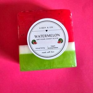 Watermelon slice handmade artisan soap slice